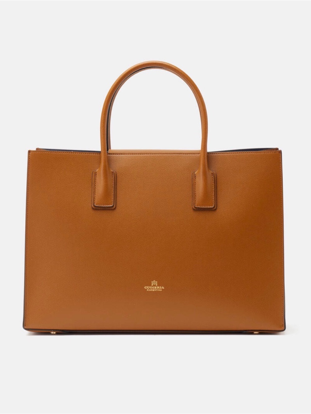 New! Cuoieria Fiorentina Cognac Leather Tote